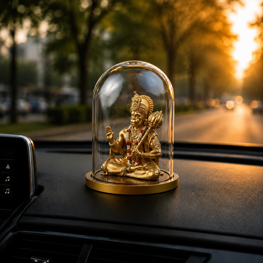ANOKA Aashirwad Hanuman car dashboard placement