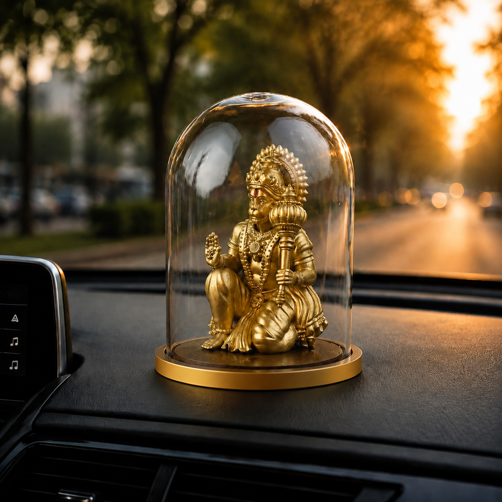 ANOKA Omkaar Hanuman car dashboard placement