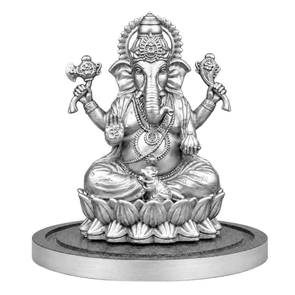 ANOKA Shri Ganapati Silver idol