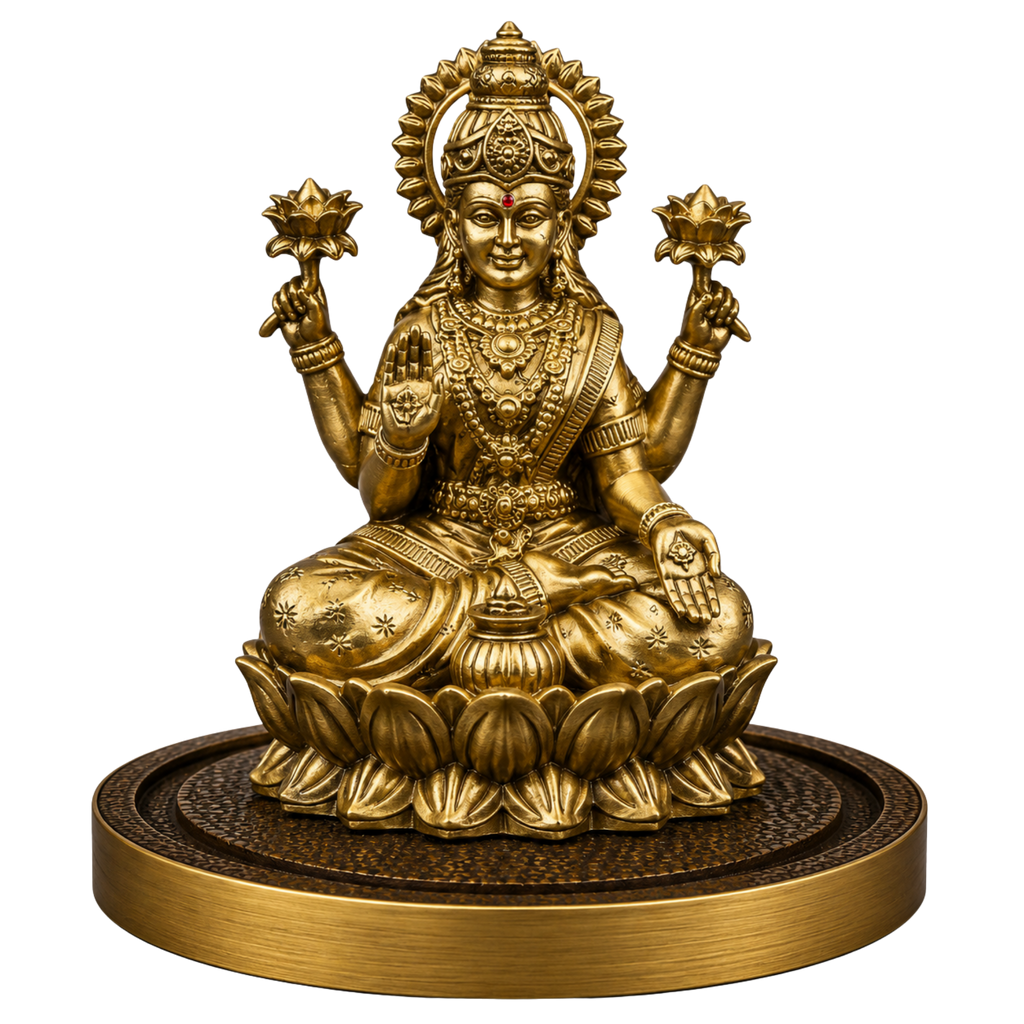 ANOKA Shri Mahalakshmi Gold idol