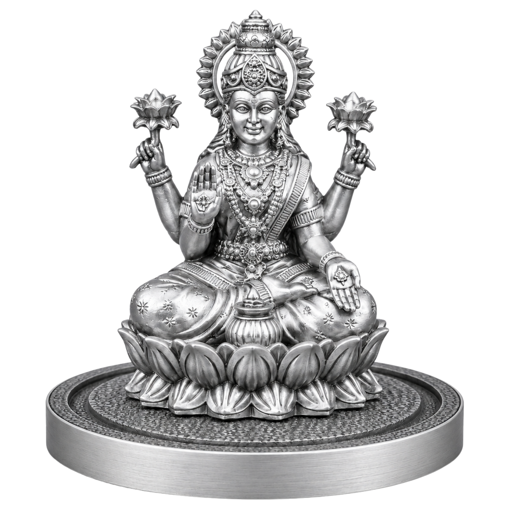 ANOKA Shri Mahalakshmi Silver idol