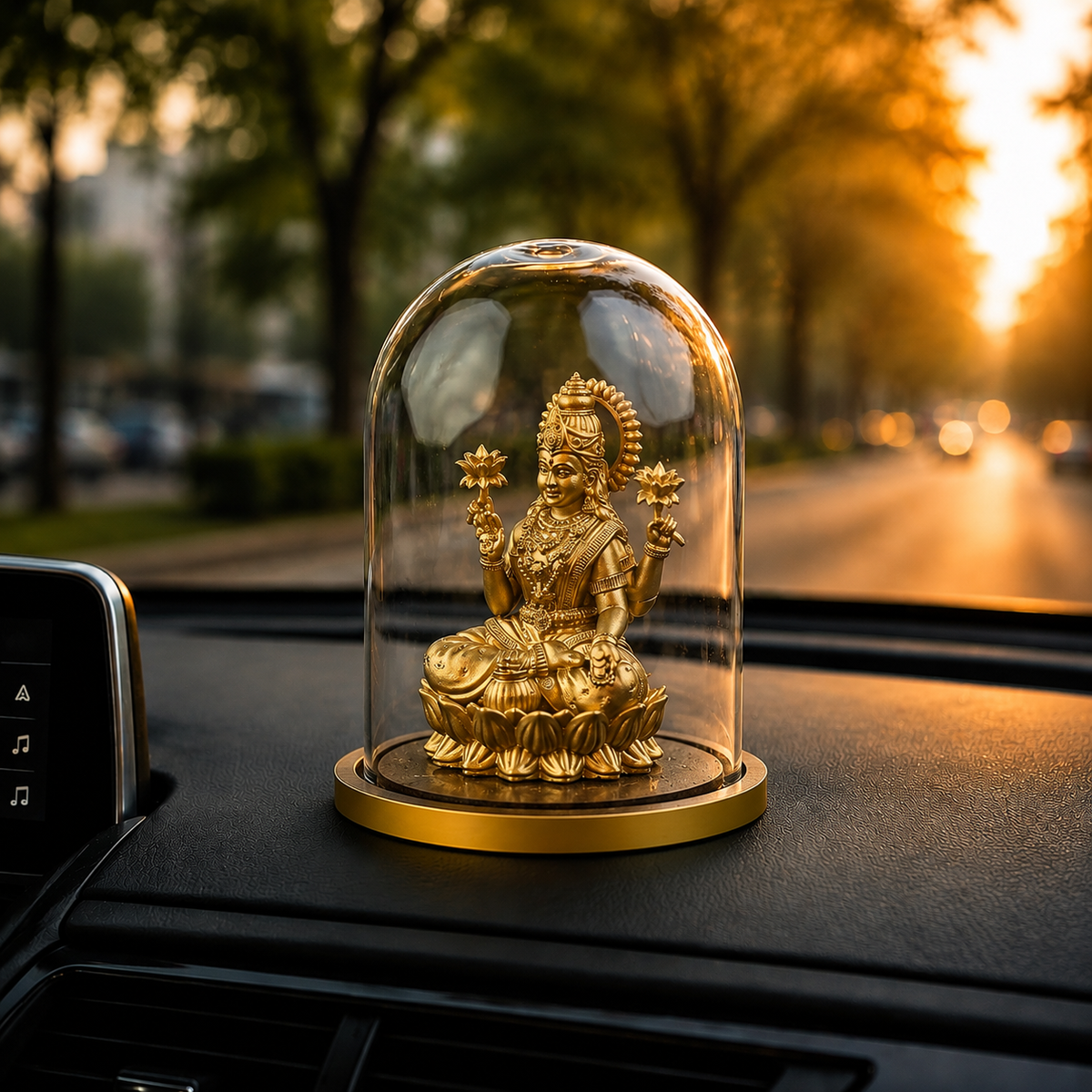 ANOKA Shri Mahalakshmi car dashboard placement