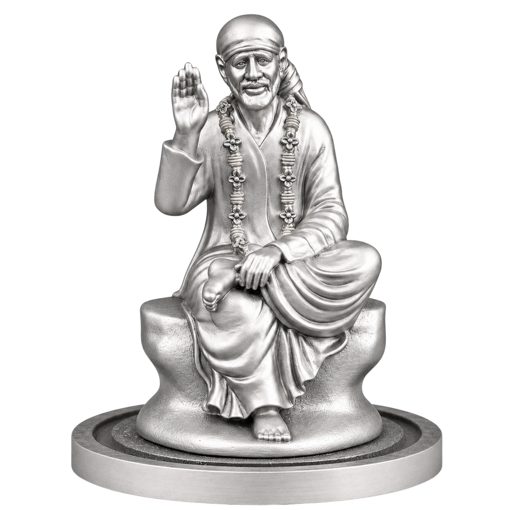 ANOKA Shri Saibaba Silver idol