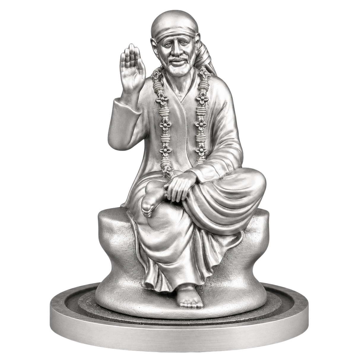 ANOKA Shri Saibaba Silver idol