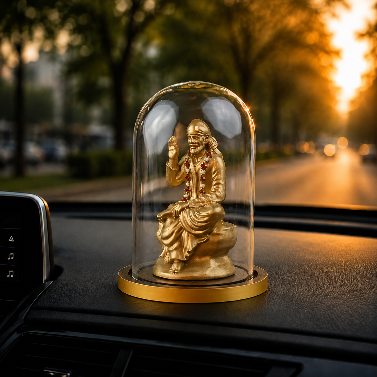 ANOKA Shri Saibaba car dashboard placement