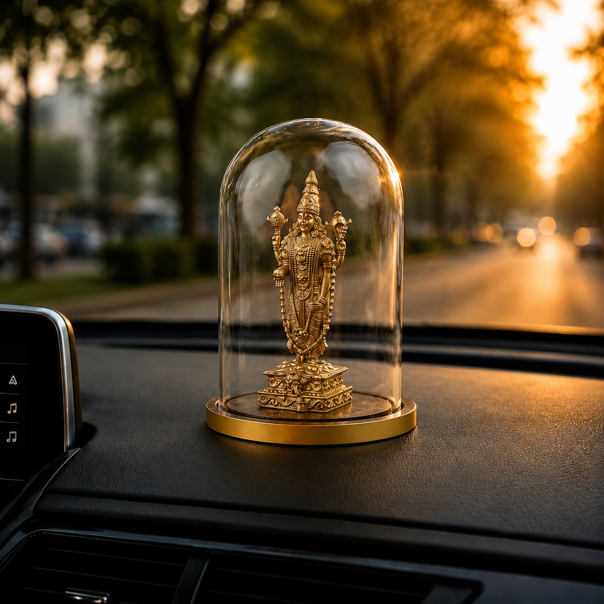 ANOKA Tirupati Balaji car dashboard placement